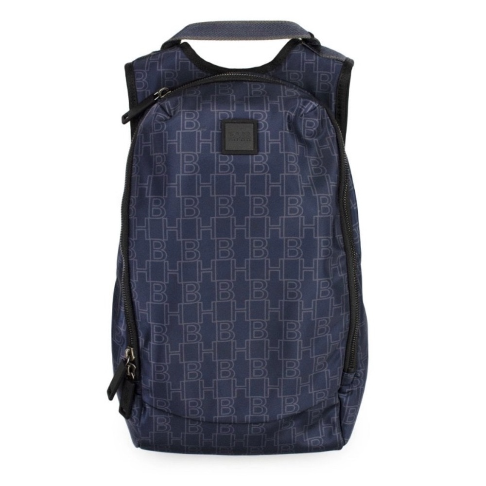 HUGO BOSS Navy Blue Pixel AL Small Travel Backpack - Brand New With Tags